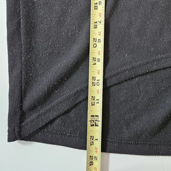 Lulus sz M Black zip to my lou hi low back goldtone zip sweater top - Picture 4 of 7